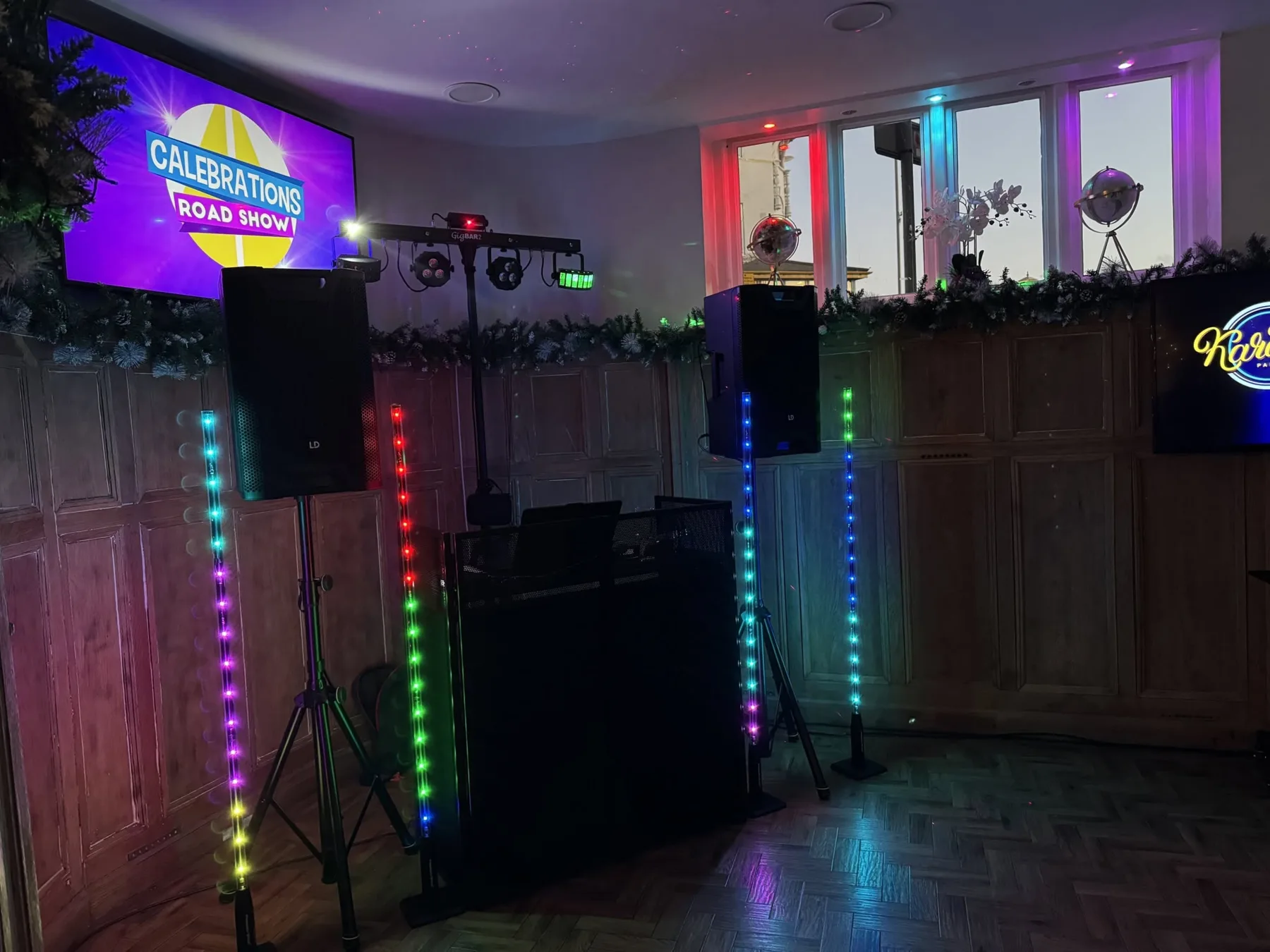 Celebrations Party Services full mobile disco setup